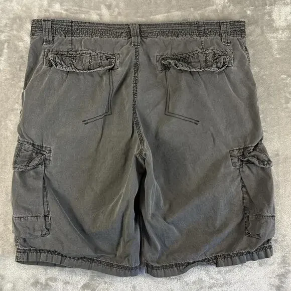 Y2K Calvin Klein Distressed Skater Casual Cargo Mens Shorts Sz 38 100% Cotton - Picture 2 of 7